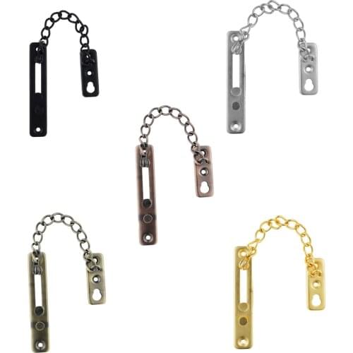 1Pc Stainless Steel Anti-Theft Door Chain Thicken Safety Latch Lock Punch-Free Anti Pin Lock with Screw Home Door Security Locks