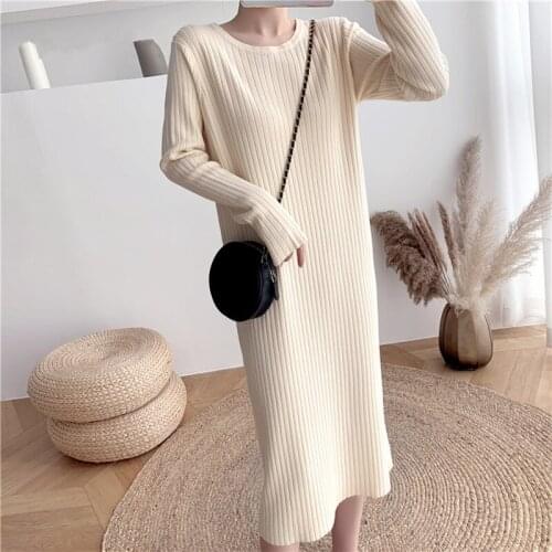 REALEFT Fashionable Knitted Dresses