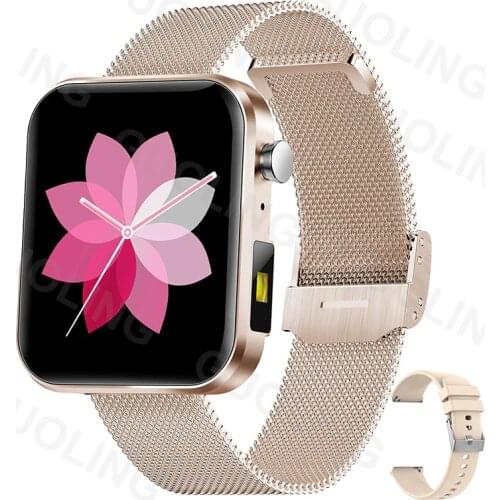 Women Smart watch Men Heart rate Blood pressure Full touch screen sports Fitness watch Bluetooth call for Android iOS smartwatch