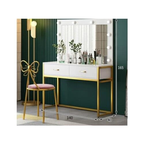 Light luxury photo studio dressing table with lamp training school makeup table barber shop wedding beauty salon makeup dressing