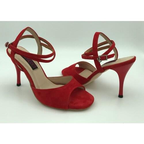 NEW Square Round Toe Argentina Tango Dance Shoes Party Shoes Wedding Shoes leather outsole NT62102RS 7.5cm 9cm heel