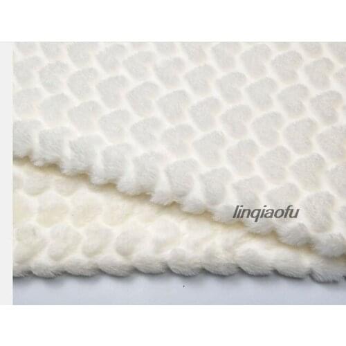 Faux fur fabric love pattern imitation rabbit fur autumn and winter clothing toys home textile fabric,150cm*45cm(half yard)/pcs