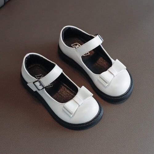 2021 Spring Autumn Children Shoes Kids Casual Shoes for Big Girls Kindergarten School Students Performance Shoes Bow-knot Soft