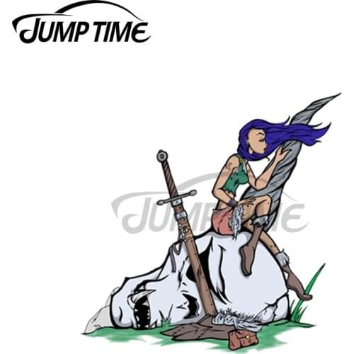 Jump Time 13 x 12cm For A Short Break Personality Creative Car Stickers Repair Decal Graffiti Sticker Laptop Decoration