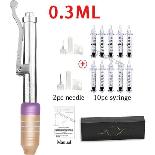 0.3ml Hyaluron Pen Injection Gun Hyaluronic Acid Noninvasive Nebulizer Mesotherapy Ampoule For Anti-wrinkle Aging Lip Filling