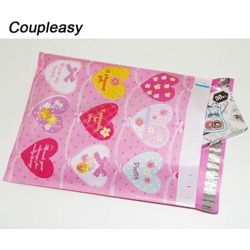100Pcs/Lot 26x33cm Poly Mailer Waterproof Mailing Bags Self Seal Shipping Bags Mailer New Design Printing Plastic Envelopes