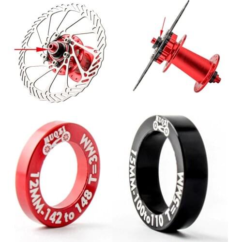 2pcs Aluminum Bike Bicycle Hub Conversion Spacers Kit 18.9*3mm/21*5mm Aluminum Alloy Full CNC Machining Bicycle Parts Accessory