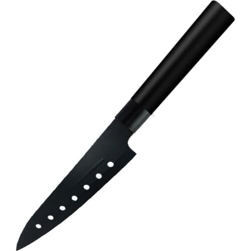 5 inches black japanese-style sashimi knife knife family kitchen stainless steel paring knife chopper chopper