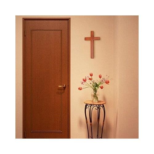 Large solid wood pendant Christian living room study room decorations Cross decoration