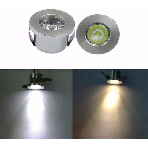 HOT 1W /3W LED White/Warm White AC 85-265V Mini Surface Mounted Light Led Downlight Jewelry Cabinet Lamp LED Mini Spotlight Lamp