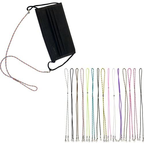 Fashion Face Mask Retainer Chain Colorful Rope Metal Long Glasses Chains Sunglasses Strap Cord Eyewear Non-slip Lanyard Necklace
