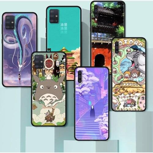 Studio Ghibli Spirited Totoro Cover for Samsung Galaxy A51 A71 A21s A12 A31 A41 A32 A02s A11 A72 A52 A42 5G A01 A91 Phone Case