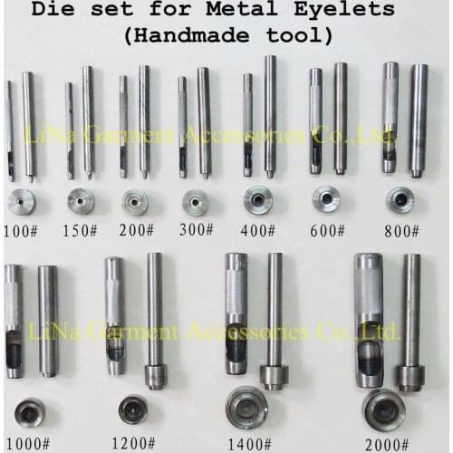 CPAM Shipping 8 mm metal eyelet Die Set DIY handmade machine for eyelet hole handmade tool for eyelet