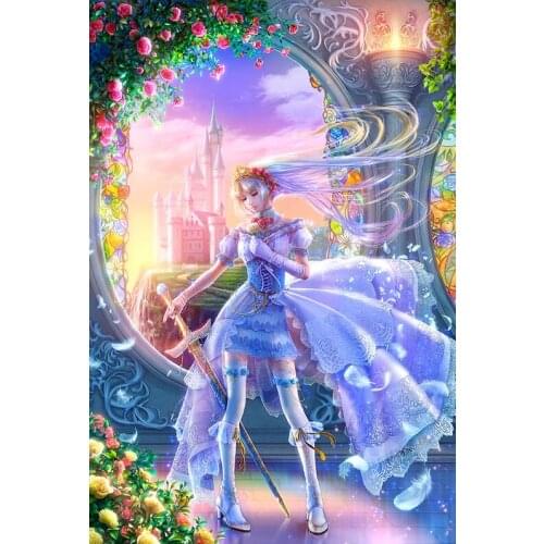 Long sword queen The wooden puzzle 1000 pieces ersion jigsaw puzzle white card adult childrens educational toys