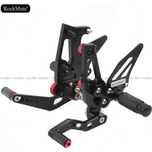 For APRILIA RSV4 R FACTORY 2009 2010 2011 2012 Motorcycle CNC Aluminum Adjustable Rearset Foot Pegs Pedal Footrest Rear Set
