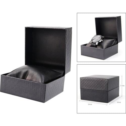 Elegant PU Leather Watch Case Storage Holder Organizer Jewelry Box Sturdy