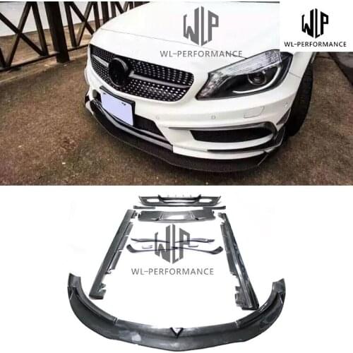 W176 Carbon Fiber Body Kit For Mercedes Benz A Class A180 A200 A250 A260 A45 Car Body Kit 2014-up