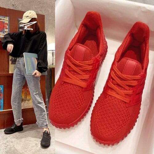 Women Sneakers Casual Shoes Comfortable Mesh Lace-Up Ladies Sport Shoes Wedges Chunky Womens Vulcanized ShoesTennis Female