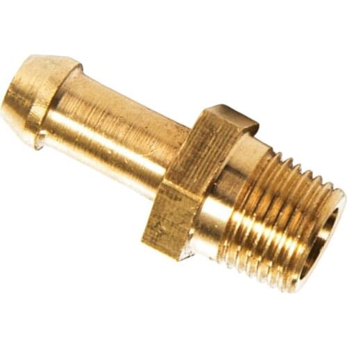 Brass Hex Hose Barb Fitting Boost Nipple fits For T2 T25 T28 T3 T34 Turbo 1/8 M