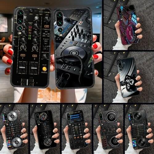 Mixer Electronic Music DJ Controller Phone case For Huawei P Mate P10 P20 P30 P40 10 20 Smart Z Pro Lite 2019 black pretty funda