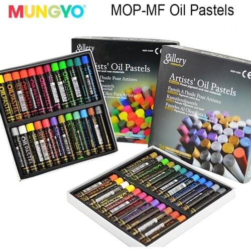 MUNGYO MOP-MF series Gallary Artists Oil pastels 12/24 Metallic and fluorescent color Oil paint ART drawing supplies