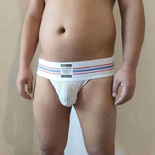 4PCS/LOT Mens Jockstrap, Athletic Supporter with Stretch Mesh Pouch, Gym, Fitness & Outdoor Inner Wear Double T-back M L XL XXL