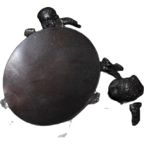 China old Beijing old goods Pure copper angel modeling wax table Lampstand