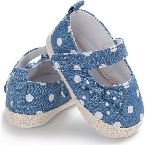 Infant Baby shoes For Newborn Girl Shoes Sole Soft Canvas Solid Print Dot Floral Footwear For Newborns Toddler Crib Moccasins