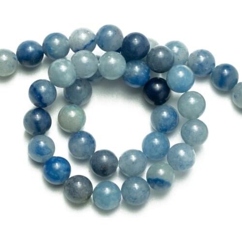 Wholesale Natural Stone Beads Blue Aventurine 4mm 6mm 8mm 12mm Loose Beads Needlework for Jewelry Making DIY Bracelet