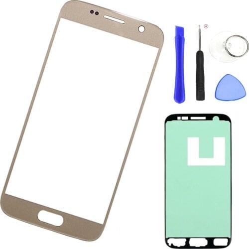 For Samsung Galaxy S7 G930 G930F Original Phone LCD Touch Screen Front Outer Glass Panel Lens Replacement Adhesive + Tools