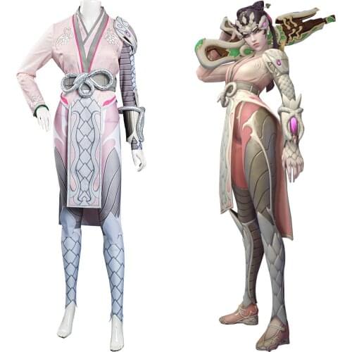 OW Widowmaker Cosplay Costume Adult Women Girl Cheongsam Dress Suit Halloween Carnival Costumes