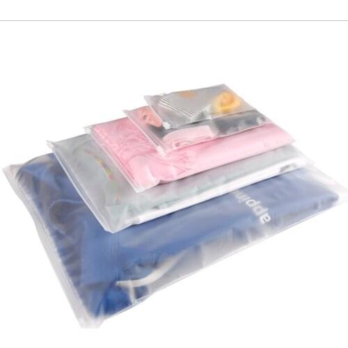 5PCS/Pack Plastic Travel Make Up Storage Baggage Bag Shoe Bag Waterproof Cloth Bag Zip Lock Storage Organizer storage travel bag