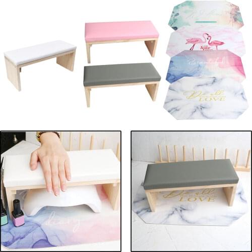 Manicure Hand Rest Cushion / Hand Mat Stable Desktop Nail Art Wrist Cushion Nail Arm Rest Stain Resistant for Nail Nails Art