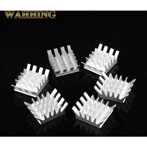 10pcs Computer Cooling Fin Radiator Aluminum Heatsink Heat sink for Electronic Heat dissipation Cooling Pads 13*14*6mm HY594