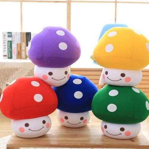 Cute Cute Mushroom Pillow Doll Plush Toy Mushroom Foam Particles Soft Body Pillow Sofa Cushion Decoration Children Birthday Gift