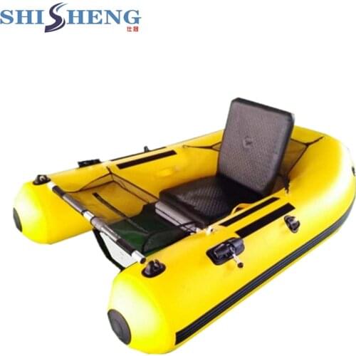 Yellow inflatable fishing boat high quality pvc boat china with inflatable boat accessories/seats boat