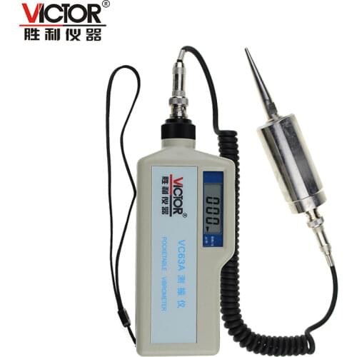 Victor VC63A 100% Authentic 3 1/2 Vibrometer,Auto range pocket vibration meter