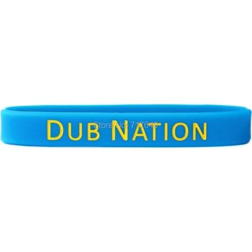 100pcs Dub Nation wristband silicone bracelets free shipping by epacket A