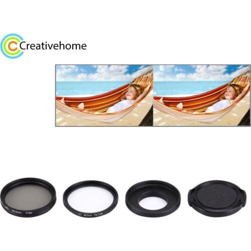 40.5mm Lens Cap CPL Filter Circular Polarizer & UV Filter for Olympus Sony Nikon Canon Hoya Waterproof Housing Case Adapter Ring