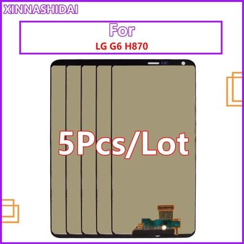 5PCS LCD For LG G6 H870 H870DS H873 H872 LS993 VS998 US997 LCD Display Touch Screen Digitizer Assembly 5.7" Replacement For H870