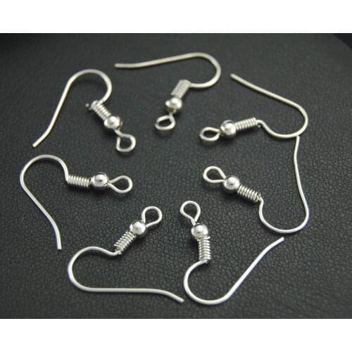 50 Pcs Mix Colour Earring Hooks, French Earwire With Ball And Coil. 18mm DIY Jewelry Findings Accessories