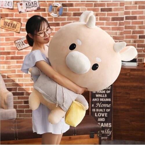 80cm Gold Secretary with Cow doll Korean drama with hard cow plush toy doll doll childrens birthday gift