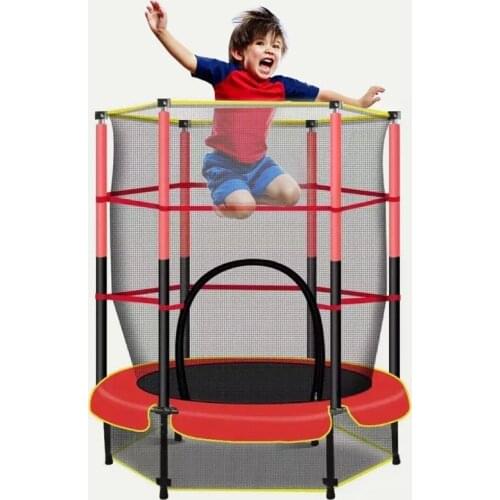 Hot 6Ft Trampoline Home Children Indoor Outdoor Large With Safety Net Nursery Bungee Jumping Bed Outdoor Fitness Trampoline