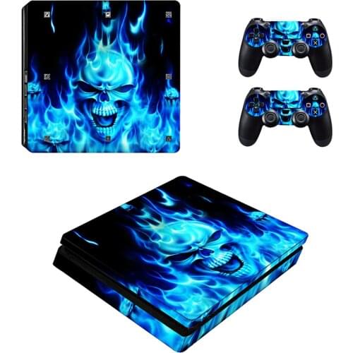 Bevigac Mini Portable Game Machine Stickers Set Game Controller Host Handle Cover Skin Decoration Accessory for PS4 P S 4 Slim