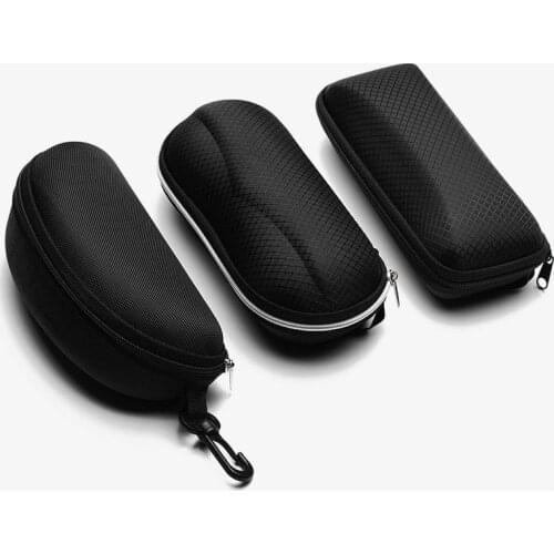 Simple style high quality microfiber black glasses case style optional flat mirror box glasses bag Eyewear Cases