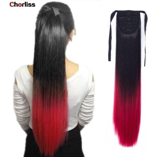 Chorliss Synthetic Hair Ponytails Extension For Women Wrap Around Drawstring Ponytail Ponytail Clip In Hairpiece