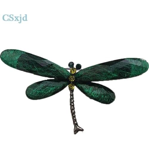 CSxjd Fashion autumn and winter models large dragonfly brooch women scarf clothes hats shoulder Pins brooch Jewelry 2017 New