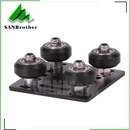 1set 3D Printer parts Openbuilds V gantry plat set special slide plate pulley for 2020 /2040 V-slot aluminum profiles wheels