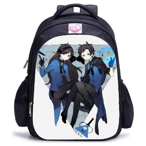 Children Cartoon backpack Weird Town Anime Kids Backpack Creative Polyester Primary School Orthopedic Schoolbag Custom Mochila