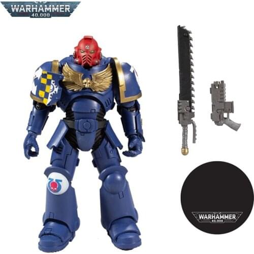 Original 7-inch Warhammer 40K Gold Label Space Marines Action Figure Anime Model Doll Decoration Collection Toy Birthday Gift